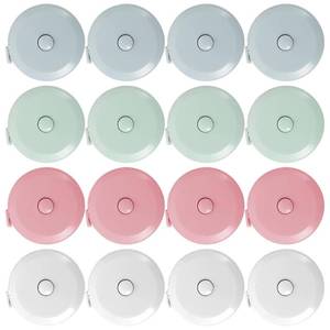 lot 13236 image: 16 Pack Mini Soft Automatic Retractable Tape Measure, 60inch150cm Body Waist, Small Sewing Fabric Digital Tape Measure for Body Measuring Cloth Tailor Knitting Craft