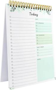 lot 13279 image: To Do List Notepad, 52 Sheets Undated Daily Checklist Planner, 6.5 x 9.8 To Do List Notebook for Office, School and Home (Green)