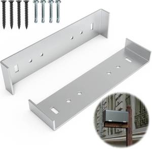lot 13298 image: Metal Mailbox Mounting Bracket Large for mailboxes with 8 Wide Floor