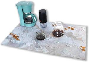lot 13305 image: 17.729.5 inch Coffee Mats,Oil Painting Style Quick Drying Mats,Kitchen Counter Dish Drying Mat,Coffee Bar Mats,Table Mat,Non-slip Design,Keep clean and dry