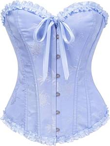 lot 13339 image: SZIVYSHI Corset Tops for Women, Bustier Shapewear Lingerie, Lace Waist Push Up Bodysuit