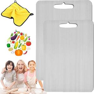 lot 13341 image: Stainless Steel Cutting Board,Titanium Cutting Boards For Kitchen,Stainless Steel Cutting Boards For Kitchen,Steel Chopping Boards For Kitchen (SL)