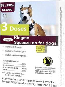 lot 13375 image: Flea and Tick Prevention for Dogs, Dogs Flea & Tick Treatment with Fipronil, Long-Lasting & Fast-Acting Topical Flea & Tick Control Drops (3 Doses, 89-132lbs)