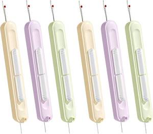 lot 13376 image: 6 Pack Needle Threader, Upgraded 2-in-1 Automatic Needle Threader & Seam Ripper Tool, Effortless Sewing Accessory for Quick Threading & Seam Removal, Knitting, Cross Stitch, Embroidery
