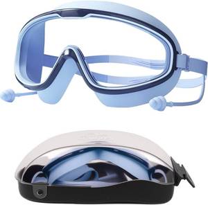 lot 13385 image: Kids Swim Goggles, Swimming Goggles for Kids 3-12, Pool Goggle with Earplugs, Anti-Fog Kids Goggle for Boys Girls
