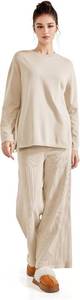 lot 13396 image: SUUKSESS Women Lounge Sets 2 Piece Pajamas Sets Long Sleeve Tops Wide Leg Pants (S,Black)