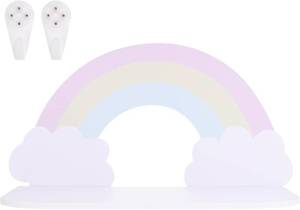 lot 13456 image: Hemoton Nordic Style Colorful Cloud Wall Shelf, 16.9In X 8.7In X 2.4In, Cute Floating Shelves for Kids Room, Living Room, Bedroom, Home Decor, Easy Installation