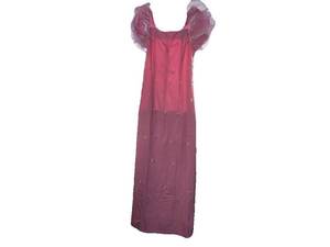 lot 13481 image: Flower Girl Dresses for Wedding Flying Sleeve Flower Girl Dress Pearls Girls Formal Dress Small long