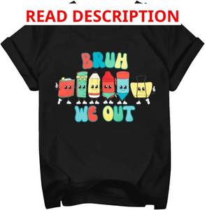 lot 13494 image: Last Day of School Shirt Kids Boys Girls Graduation Shirt Kindergarten School Students Tees Summer Vacation Short Sleeve Tops PINK 130