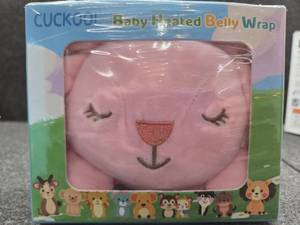 lot 13499 image: Baby Colic and Gas Relief, Heated Tummy Wrap for Newborns Belly Relief by Soothing Warmth, Baby Heating Pad Swaddling Belt Relief & Soothe Gas, Colic and Upset Stomach for Newborn to Toddler (Pink Rabbit)