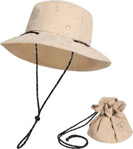 lot 13510 image: Waterproof Bucket Hats for Women Men UV Protection Sun Hat Packable Boonie Cap Outdoor Rain Hat