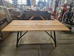 Royal Garden Linden Hills Outdoor Dining Table LINRTT107 - 70.9 in L x 31.9 in W x 29.3 in H. NEW IN BOX (Assembled Unit Shown) - Retail: $299