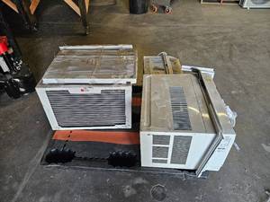 lot 566 image: Lot of 3 LG Air Conditioners. Cosmetic Issues. Untested As Is.