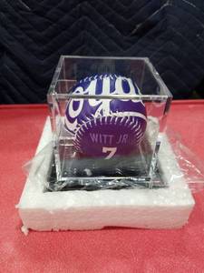 lot 3533 image: Witt Jr. #7 Kansas City Royals Commemorative Baseball