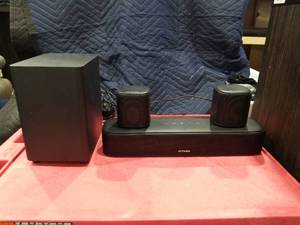 lot 3565 image: Ultimea - Aura A30 5.1ch Sound Bar for TV, Virtual Surround, Subwoofer, 2 Surround Speakers, App Control, 250W Peak Power - Black