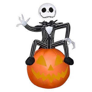 lot 3566 image: Gemmy Jack on Pumpkin Airblown  Small