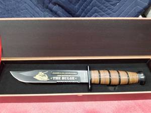 lot 3568 image: Battle of the Bulge Commemorative Combat Knife #00711