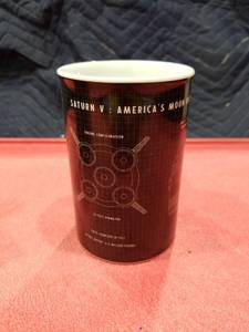 lot 3579 image: NASA Kennedy Space Center Saturn V Rocket Blueprint Mug