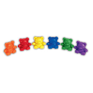 lot 3580 image: Learning Resources Baby Bear Counters - 6 colors, Math & Counting Educational Toy, Preschool & Kindergarten