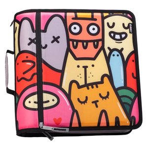 lot 3588 image: Case��it PrintMighty Zip Binder  Funny Critters