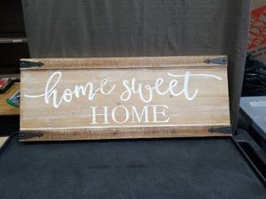 lot 3637 image: Rustic Home Sweet Home Wood Sign