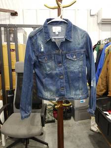 lot 3670 image: Mias Madison Distressed Denim Jacket Size L