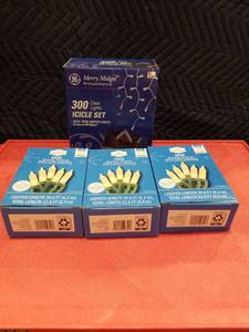 lot 3691 image: GE Merry Midget & Holiday Time LED Light Set Bundle