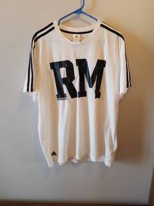 lot 116 image: Adidas Real Madrid White T-Shirt XL