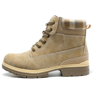 Women's Waterproof Work Boots - Lightweight Winter Snow Boots for Hiking, Outdoor Trekking & Backpacking Non-Slip Hiking Shoes 8.5, Brown - Retail:  $50