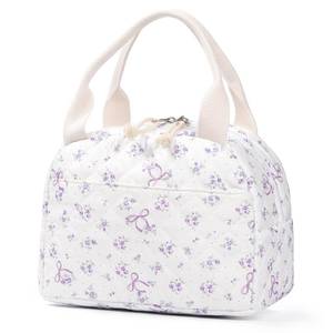 lot 1079 image: GGBOVVO Lunch Bag for Women - Insulated Lunch Box Tote Bag Reusable Cooler Bag Large Capacity Leakproof Quilted Lunch Box for Work Office Picnic Travel.