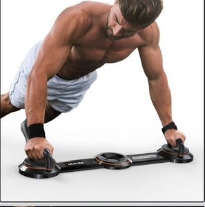 lot 1088 image: Push Up Bar Upgraded Push Up Board for Strength Training 10-in-1 Pushup Stand Elite System with 360° Adjustable Workout Handles for Home Gym