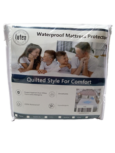 lot 1096 image: Lutea Waterproof Mattress Protector - Full Size