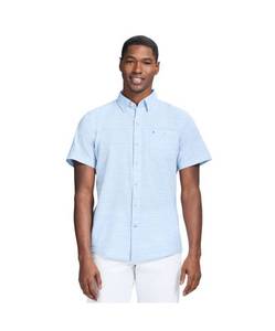 lot 1098 image: IZOD Saltwater XL Blue Revival Woven Shirt