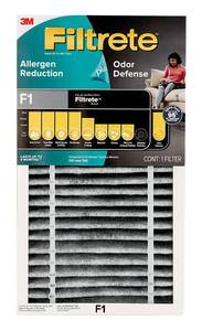 lot 2829 image: Filtrete Allergen Reduction  Odor Reduction HEPA-Type Room Air Purifier Filter, F1 Qty2
