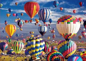 lot 2894 image: Jigsaw Puzzles for Adults 1000 Pieces, Hot Air Balloon Puzzle, Impossible Difficult Hard Fun 1000 Piece Jigsaw Puzzles for Adults 27 x 20
