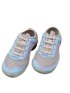 lot 93 image: Keen Knotch Tracer US 8 Children Girls Hiking Shoes - SilverBlue - Retail $50