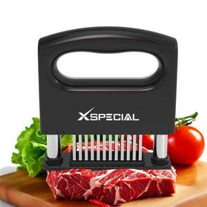 lot 1105 image: XSpecial Mini-Deluxe Meat Tenderizer - 48 Blade Stainless Steel Needle Tenderizer for Steak & Chicken