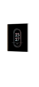 lot 1107 image: 2025-2027 Monthly Planner B5 Black