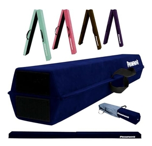 lot 1152 image: Promfmove Gymnastics Balance Beam, Purple Suede, 93x13.5x16 cm, Retail $50