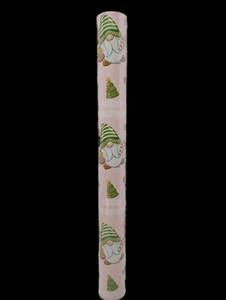 lot 1214 image: Pink Christmas Gnome Decorative Wrapping Paper, 17