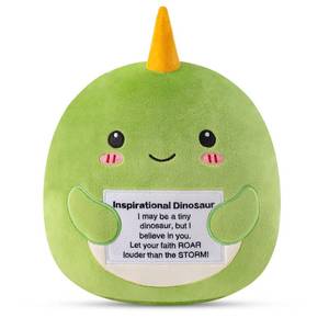 lot 1243 image: TOYSYM Dinosaur Stuffed Animal, Emotional Inspirational Support Dinosaur Plush, Stuffed Dino Plushies Stuffy Dino Plush Plushie Pillow Decor Gifts for Boys Girls Women Men Kids