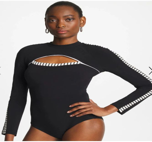 lot 110 image: Gottex Coco Long Sleeve One Piece Size 10-Retails $140