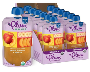 lot 2948 image: Plum Organics Baby Food 12-Pack Fruit Blend- BEST BEFORE 2.5.2026