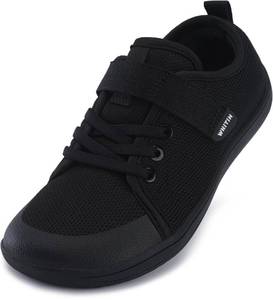 lot 2959 image: Youth Barefoot Shoes Minimalist Toe Box Zero Drop Sneakers Size 2.5 (Black)-  Retail $37