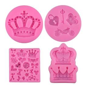 lot 3032 image: DIY Handcraft Silicone Crown Fondant Candy Molds Bows Crown Heart Mold for Chocolate, Cake Decoration, Cupcake Topper, Pastry, Cookie Decor, Epoxy Resin, Clay, Crafting Projects