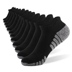 lot 3033 image: Thickened Towel Sole Running Socks - 6 Pairs Sports Socks, Non-slip, Sweat Absorbent and Breathable