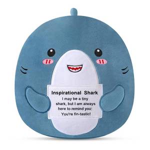 lot 3059 image: Shark Plush, Emotional Inspirational Support Shark Stuffed Animal, SharkPlushies Stuffy Plushie Pillow Decor