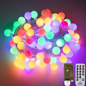 lot 209 image: AWQ 200 LED Christmas Lights Christmas String Lights Decoration Lights for Christmas Home Garden Wedding Party Xmas Tree Bedroom Indoor Outdoor Decor (200, Multicolor)