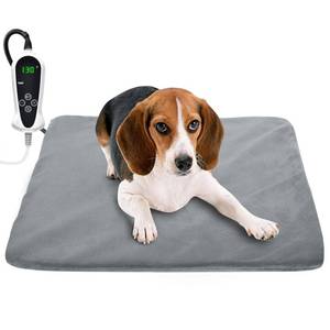 lot 216 image: RIOGOO Pet Heating Pad, Upgraded Electric Dog Cat Heating Pad Indoor Waterproof, Auto Power Off (M 18x 18, Grey)