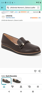 LifeStride Women's, Zahara Loafer (Dark Chocolate) Size 7 - Retails $48